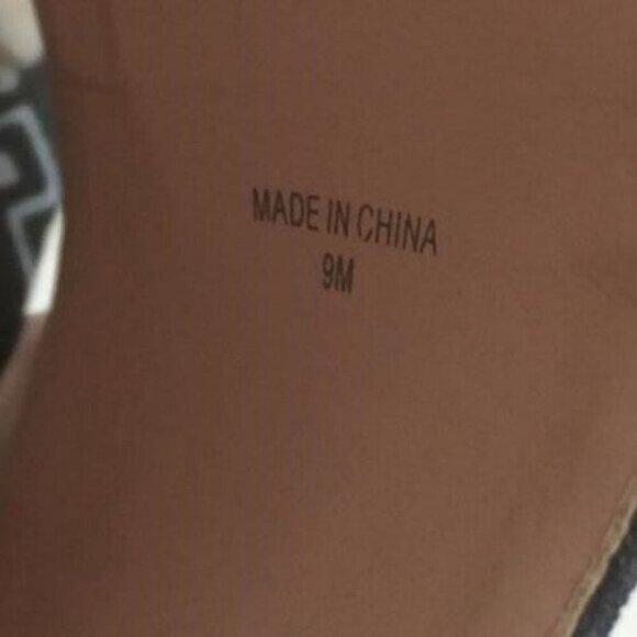 Avec Les Filles Margaux Black Poppy Bandana Canvas Block Heeled Mules Sandals 9 - Picture 4 of 5